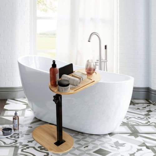 Бамбук масичка за вана с регулируема височина - Отпуснете се и се насладете на спа-баня с тези Масичка за баня
