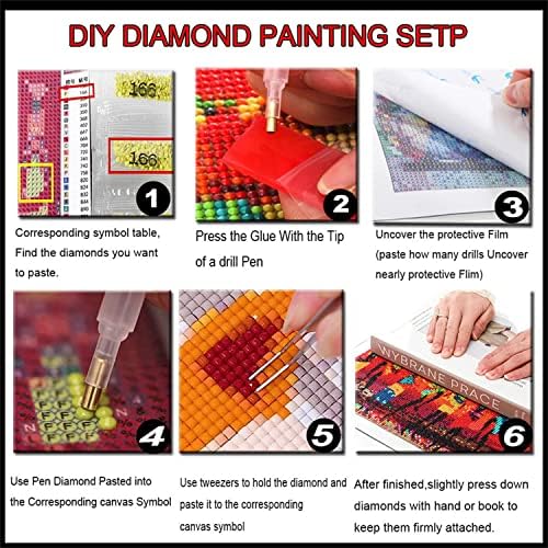Направи си САМ 5D Диамантена Живопис, Определени за възрастни/Деца/Начинаещи Пълна Тренировка Diamond Изкуство