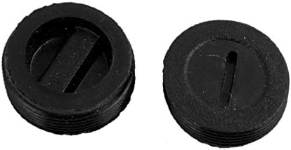 X-DREE 19 mm x 7 mm Моторна въглища четка, винт, държач капак, Замяна на кутията, черен, 20 броя (Алтернативна инсталация за