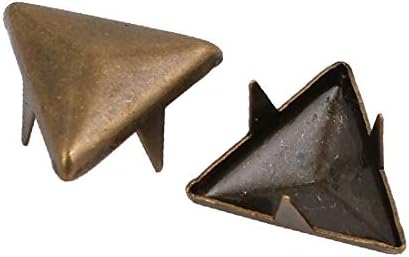 X-DREE 100шт Хартия във формата на триъгълник 12 мм Бронзовата тон за Scrapbooking САМ Занаятите (100 броя 12 мм triángulo