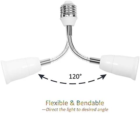 Удължителен кабел гнезда за лампи CliCli от 2 комплекти от E26/E27 до E26/E27, Удължител за лампи с нажежаема Жичка