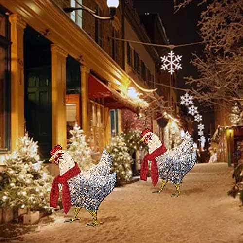 Празник Пиле Акрилни Коледни Външни Led Украса С Осветление, Коледна Украса, Украса На Атмосферата, Коледна Украса