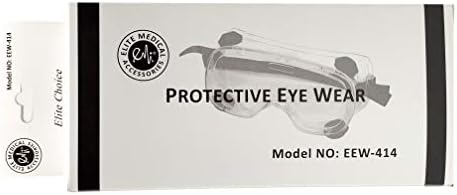 Очила за защита от химически пръски EMI # 414 с косвени вентилация и регулируема каишка