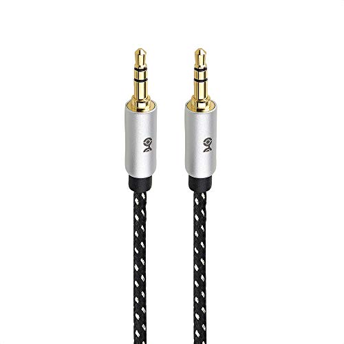 Кабела е на стойност 2 Комплекта аудиокабеля 3,5 мм с дължина 3 метра (3.5 мм Aux кабел / помощен кабел, кабел за слушалки,