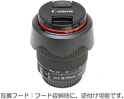 Комплект бленд F-Foto W, сенник за обектив за Canon обектив H6063SET, съвместима с EW-63C, сенник за обектив във формата на цвете и комплект бленд, съвместими с ET-60