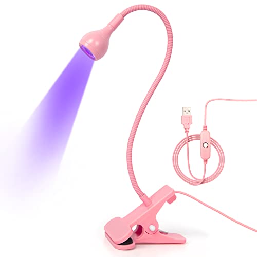 Лампа за Втвърдяване на UV-Лак за нокти krofaue, Гел UV-Лампа за нокти Gooseneck 3 W, 5, Гел-Лак, UV-Лампа с 4 Нива на Настройка