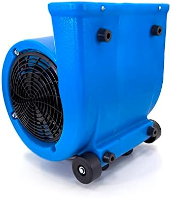 Търговски подови вентилатор | Сушилня за килими | 3 степени | 850 W - 5300 CFM | Телескопична дръжка и колела