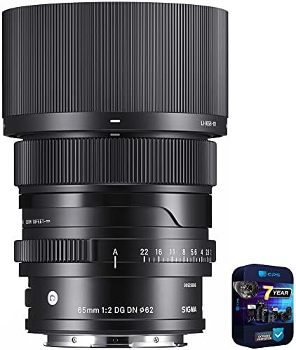 Модерен обектив Sigma 353969 65mm F2 DG DN за Полнокадровых беззеркальных камери с L-на Стена в комплект с пакет Подобрена защита на CPS на 7 години