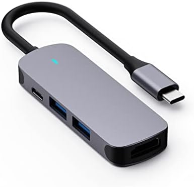 N/A USB 3.1 Hub Type-C към HDMI Адаптер 4K USB 3.0 2.0 Хъб TF Слот за SD четец на PD за Type C C USB Сплитер (Цвят: