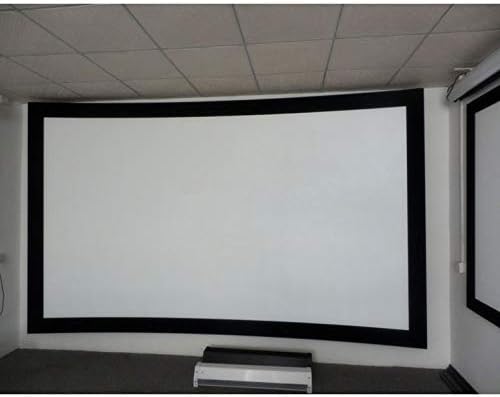 LMMDDP 4K 16:9 Бели Тъкани Акустичен Прозрачен Адаптивни 3D Извити Прожекционен Екран с Фиксирани Панела за