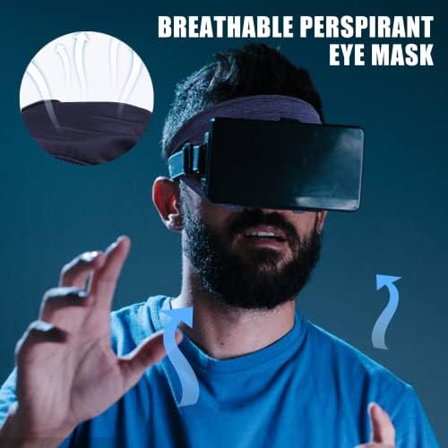 [Обновена] Защитна превръзка от неопрен за виртуална реалност, за да Meta / Oculus Quest 3 бр., Регулируема Дишаща калъф за маски във виртуална реалност, защита на кожата на л?