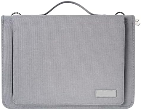 Сив кожен калъф-месинджър за лаптоп Broonel - Съвместим с Apple MacBook Pro 13,3 инча