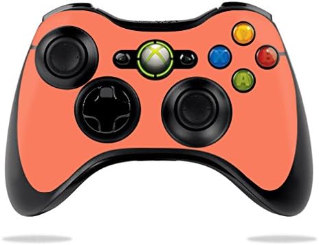 Кожата MightySkins, съвместим с контролера на Xbox 360 на Microsoft - Твърди Лососевый | Защитно, здрава и уникална vinyl
