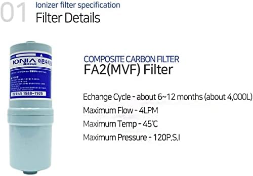 Оригинален филтър-йонизатор FA2 (MVF) за Solco Bio JP-101C