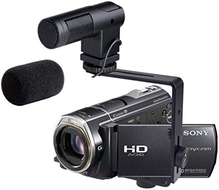 Стереомикрофон с предното стъкло (пушка), съвместим с Sony Handycam HDR-CX260 и HDR-CX260V (включва скоба за закрепване)