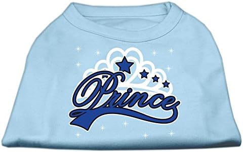 Mirage Pet Products Тениска с Трафаретным принтом Аз съм принц, Синята, Малък размер на 10