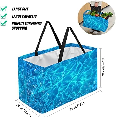 LORVIES за Многократна употреба Хранителни Чанти, Кутии Кошница За Съхранение, С Шарките на Подводни Животни Сгъваеми Пазарски