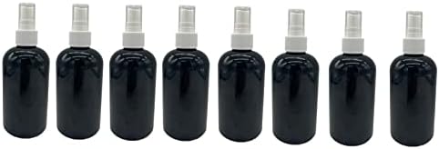 Natural Farms 8 унции Черни бутилки Boston, които НЕ съдържат BPA - 8 Опаковки, Празни Контейнери за Многократно използване