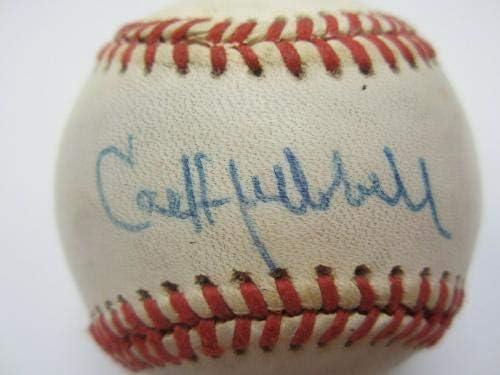 Карл Hubbell, Ню Йорк Джайентс, подписа автографи ONL baseball JSA LOA - Бейзболни топки с автографи