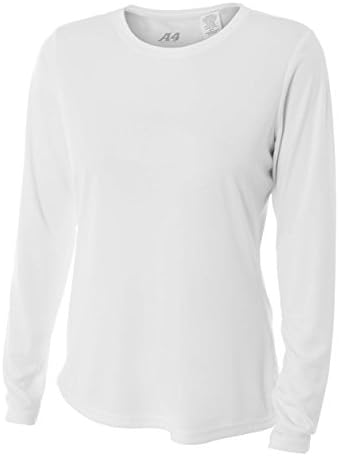 Дамска риза с дълъг ръкав, впитывающая влагата и охлаждаща спортни дрехи Performance Shirt (6 Женски размери 22 на