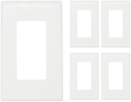 Декоративни Стенни тампон ChaosssCo на 1 комплект за ключ или контакт, Млечно бял, 5 опаковки