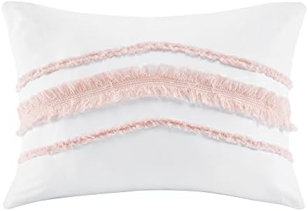 Сладък дизайн Jojo в бохемски стил Бохо-шик, бял и розов пискюл от ресни с хохолками, 2 бр. Комплект Постелки