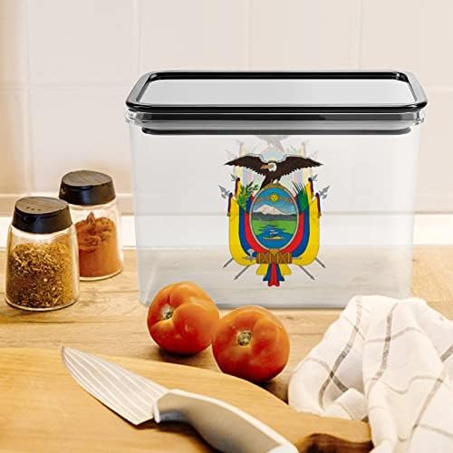 Гербът на Еквадор Контейнер За Съхранение на Хранителни продукти, Пластмасови Прозрачни Кутии За Съхранение С Уплътнителен