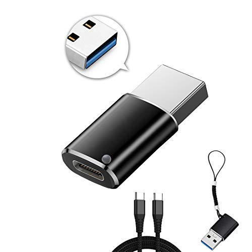 Адаптер Type C за свързване към USB 3.0 за пренос на данни и зареждане, USB-C, Кабел за зарядно устройство Тип C, с каишка и