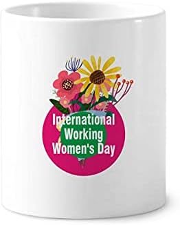 Международен ден на работещите Жени на Държач за Четка за зъби, Химикалка, Чаша, Поставка Cerac, Чаша за Моливи