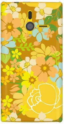 Втора кожа Тропически цветя и Жълт цвят /за Pantone 6 200SH/SoftBank SSH200-ABWH-101-W009