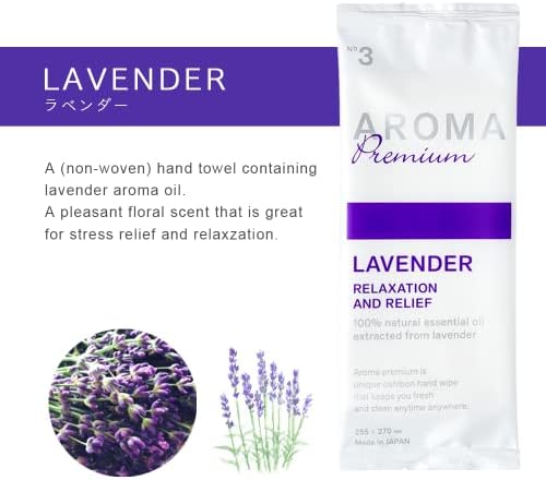 FSX Ошибори. Еднократно Влажна Кърпа за ръце Aroma Premium Lavender 100шт. Япония