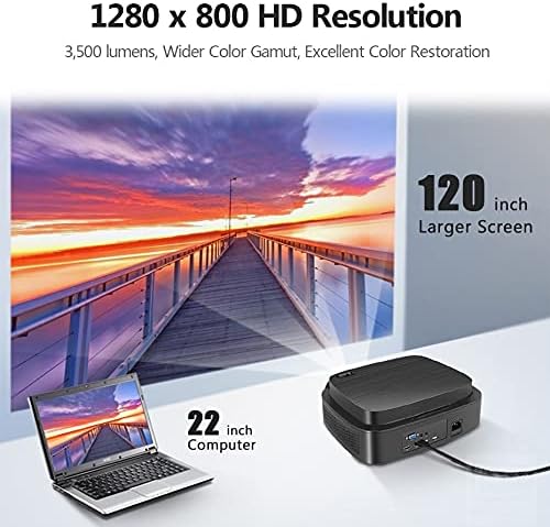 Дебел led проектор с най-добрата цена 1280x720 P за домашно кино 1080P Vedio. Домашно кино 3D