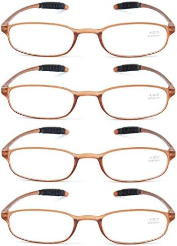 Cxat бал 4 Опаковане на Леки Очила за четене TR90, Гъвкави (от пластмаса с памет) Ридеры, Компютърни Очила, за мъже и Жени