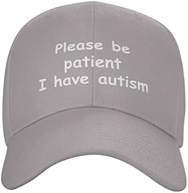 Моля, бъдете Търпеливи, имам бейзболна шапка с Аутизъм, Регулируеми за спортни Шапки на открито