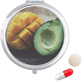Тропически Плод От Авокадо Снимка На Калъф За Хапчета В Джоба Кутия За Съхранение На Лекарства Контейнер Опаковка