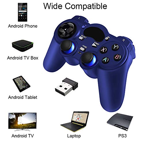 Безжичен контролер на LHT USB 2.4 G, гейм контролер gamepad за Playstation 3 / преносим компютър (Windows XP / 7 / 8 / 10 ) и на PC и Android, и steam