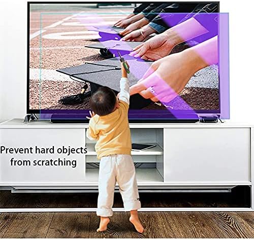 AFGZQ Защитно фолио за екрана на телевизора с защита от uv - защита от синя светлина и отблясъци за 32-75 инча, защитно фолио за LCD/LED/OLED/QLED/ 4K/ HDTV 58 размери (Цвят: matte версия, р?