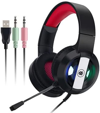 Детска слушалки на защитената зона с микрофон, Слот Слушалки за PS4 PC, Xbox One PS5, Режийни Слушалки с микрофон