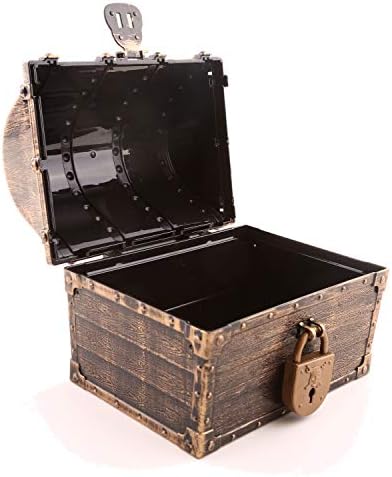 Lingway Играчки Детски Пиратски Сандък със съкровище, Голям Размер, Кутия за съхранение на Любимите си съкровища Учители,