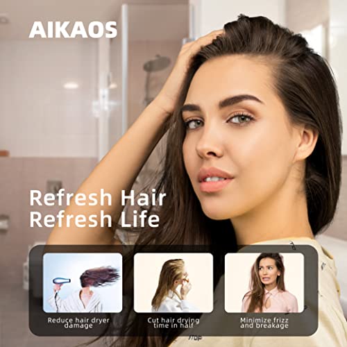 Кърпа за коса от микрофибър AIKAOS за жени и мъже, закопчалката на 2 копчета, Супер Абсорбиращи бързо съхнещи