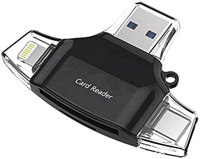 Смарт притурка на BoxWave, който е съвместим с Orbic Airsurf Wi-Fi (смарт притурка от BoxWave) - Устройство за четене на SD карти AllReader, четец за карти microSD, SD, Compact USB за Orbic Airsurf Wi-Fi - Черн?