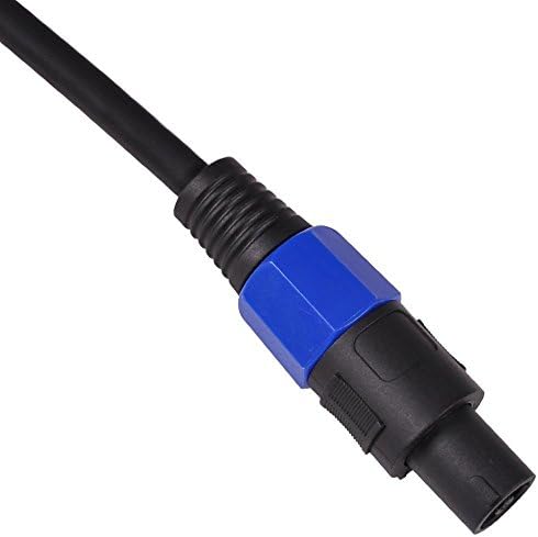 Сеизмичен аудио кабел B12SP35-2 комплекта 35 Крак кабел Pro Audio Banana-Speakon 12-ти калибър, Двойка