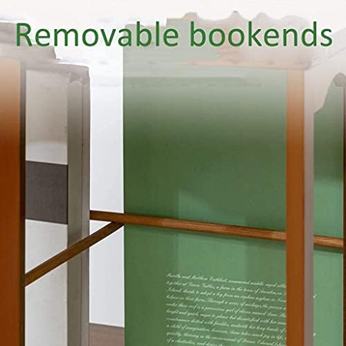 AERVEAL Shees Въртящата bookshelf богат на функции bookshelf Nan Бамбукови Рафтове За Съхранение Органайзер за Баня, Подови bookshelf с шкафове за съхранение (Цвят: Цвят на дървото, разм