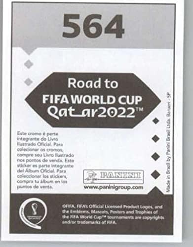 Етикети Панини 2021: Пътят към световното първенство по футбол FIFA Катар 2022 #564 Нахитан Нандес Уругвай Мини Стикер Търговска карта