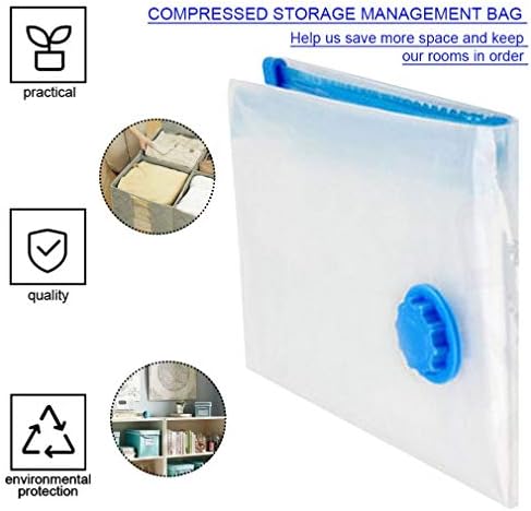 Вакуумно-Компресия Пластмасови пакети с икономически уплътнение за съхранение (Прозрачен 50x70)