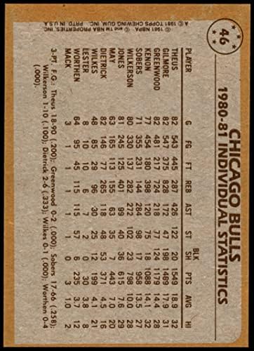 1981 Лидери Topps 46 Bulls Реджи Теус/Artis Гилмор Чикаго Булс (Баскетболно карта) БИВШ Булс