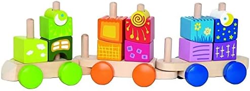 Набор от градивни блокове Hape Fantasia за деца Влак L: 15,9, W: 3,2, H: 4,7 инча
