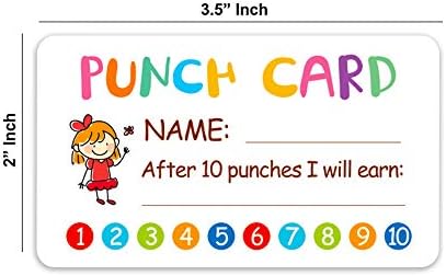 Перфокарта, 100шт брой стимул картичка за учител, таблица на поведение за децата си, за да проверите за домашно обучение