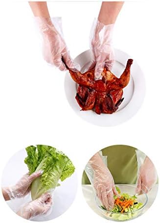 LOVENJOY 500 БР Прозрачни Ръкавици за Еднократна употреба за обществено хранене, Без Размер