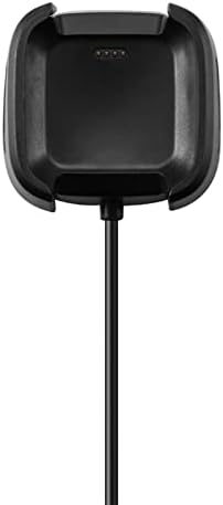 KANGDD USB зарядно устройство ще захранване на Зарядно устройство Държач Поставка за Зарядното устройство за Смарт часа Fitbit Versa